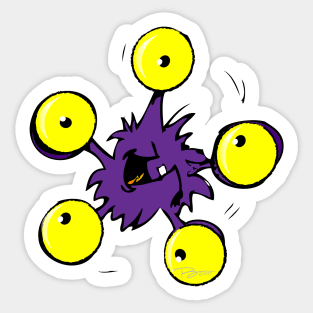 5 Eyed Floom Sticker